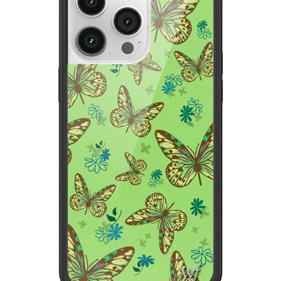 Wildflower Sage Butterfly iPhone 14 Pro Max Case