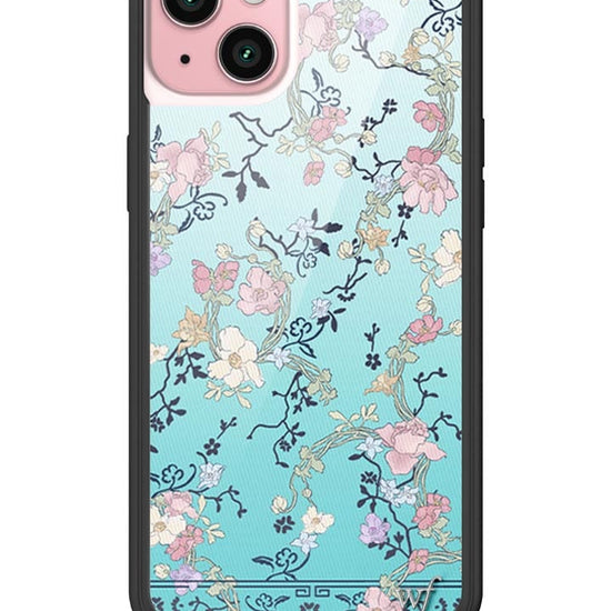 wildflower gallery girlie blue iphone 15plus case