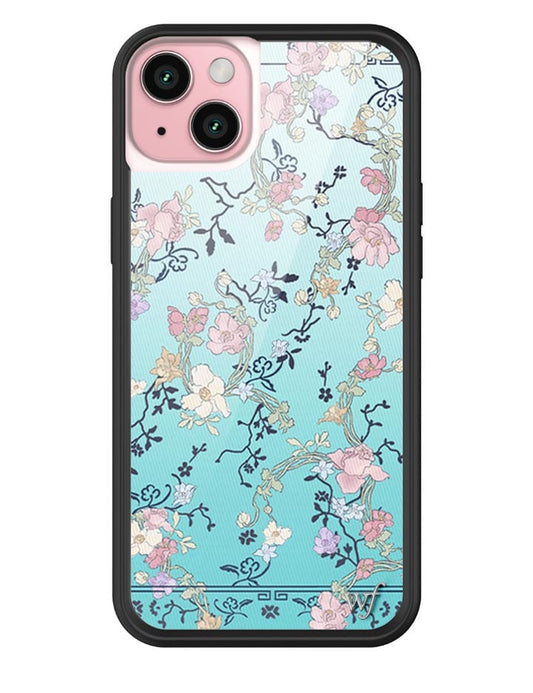 wildflower gallery girlie blue iphone 15plus case