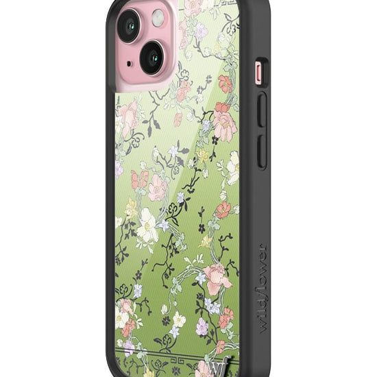 wildflower gallery girlie green iphone 15 case