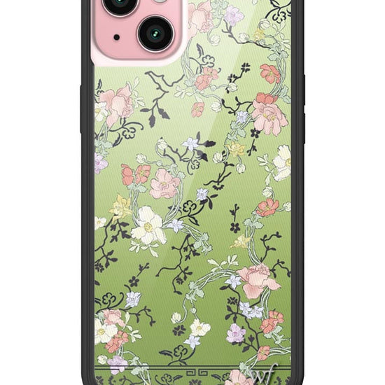 wildflower gallery girlie green iphone 15plus case