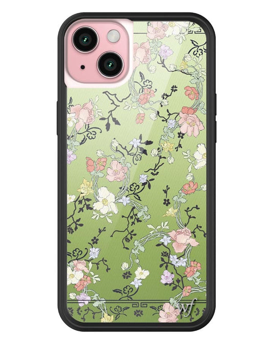 wildflower gallery girlie green iphone 15plus case