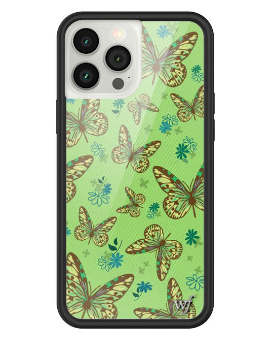 Sage Butterfly iPhone 13 Pro Max Case.