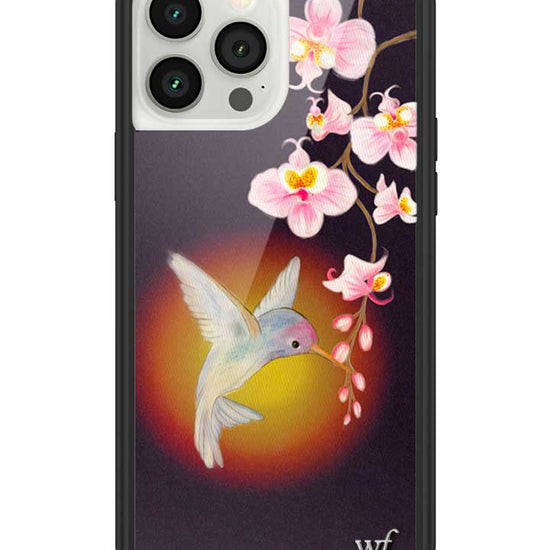 Wildflower iPhone case 13 Pro Max Hummingbird Animal Cute