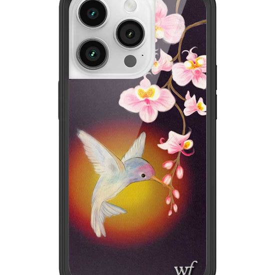 Wildflower iPhone case 14 Pro Hummingbird Animal Cute