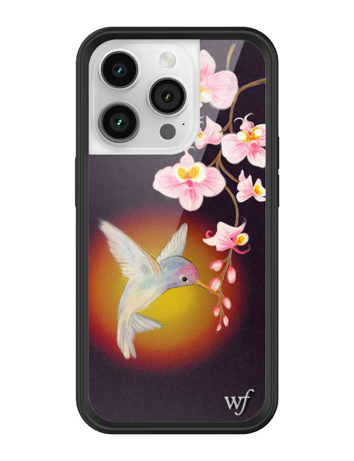 Wildflower iPhone case 14 Pro Hummingbird Animal Cute