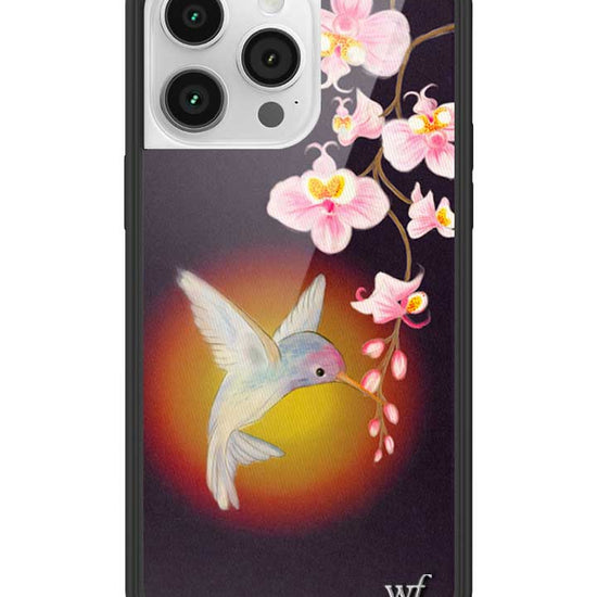 Wildflower iPhone case 14 Pro Max Hummingbird Animal Cute