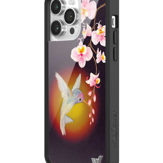 Wildflower iPhone case 14 Pro Max Hummingbird Animal Cute