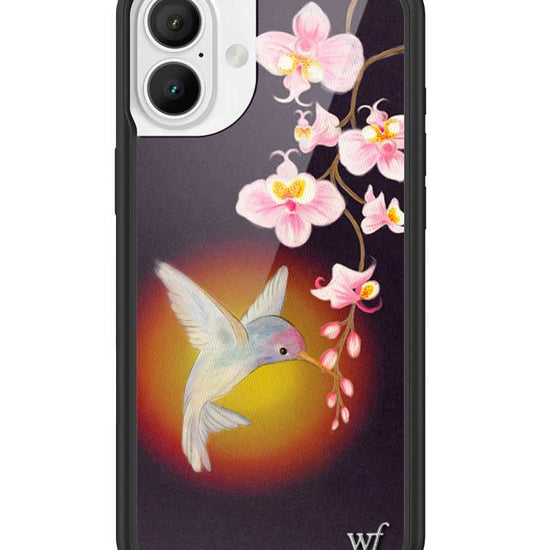 Wildflower iPhone case 16 Plus Hummingbird Animal Cute
