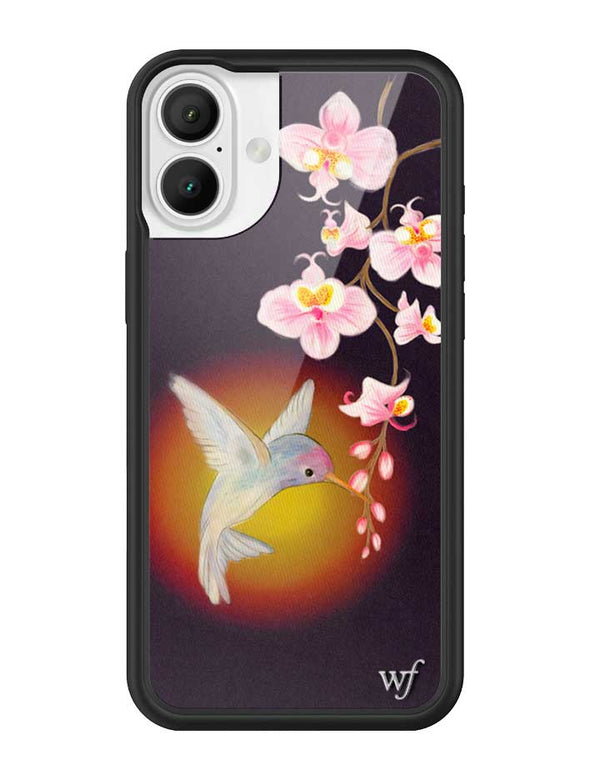 Wildflower iPhone case 16 Plus Hummingbird Animal Cute