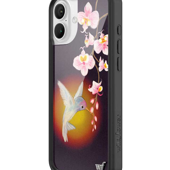 Wildflower iPhone case 16 Plus Hummingbird Animal Cute