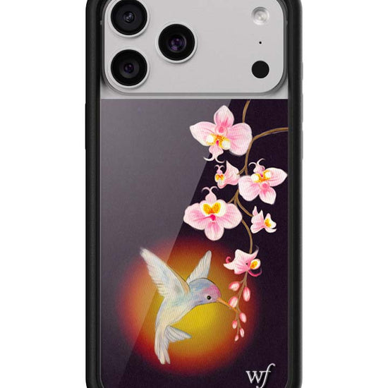 Wildflower iPhone case 17 Pro Max Hummingbird Animal Cute