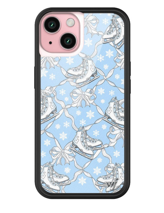 wildflower ice skates iphone 15 case