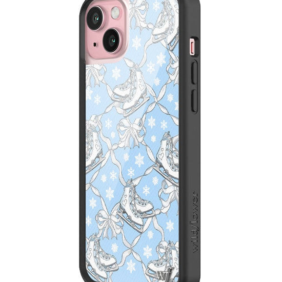 wildflower ice skates iphone 15plus case