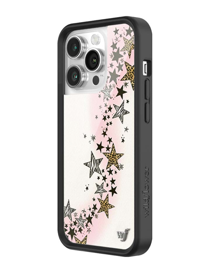 Wildflower iPhone case 14 Pro Katie Fang Black Gold Cute