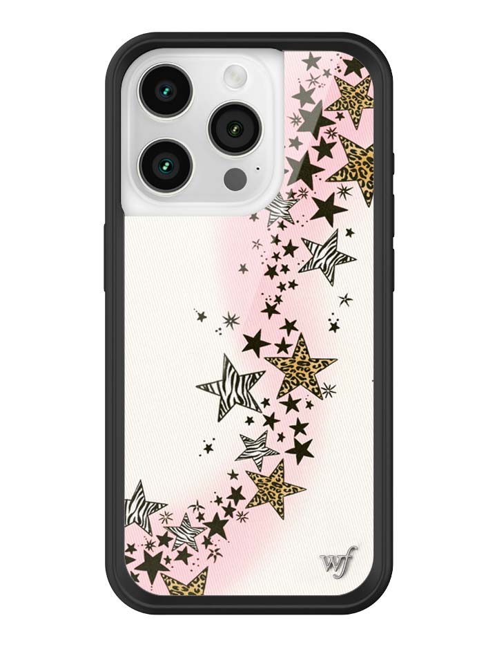 Wildflower iPhone case 15 Pro Katie Fang Black Gold Cute