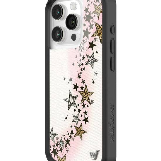 Wildflower iPhone case 15 Pro Katie Fang Black Gold Cute