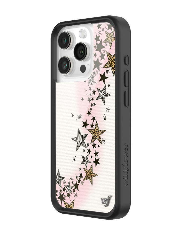 Wildflower iPhone case 15 Pro Katie Fang Black Gold Cute