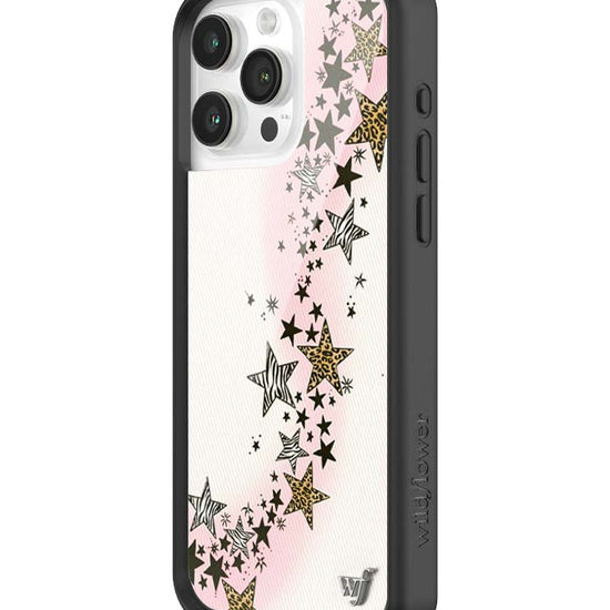 Wildflower iPhone case 15 Pro Max Katie Fang Black Gold Cute