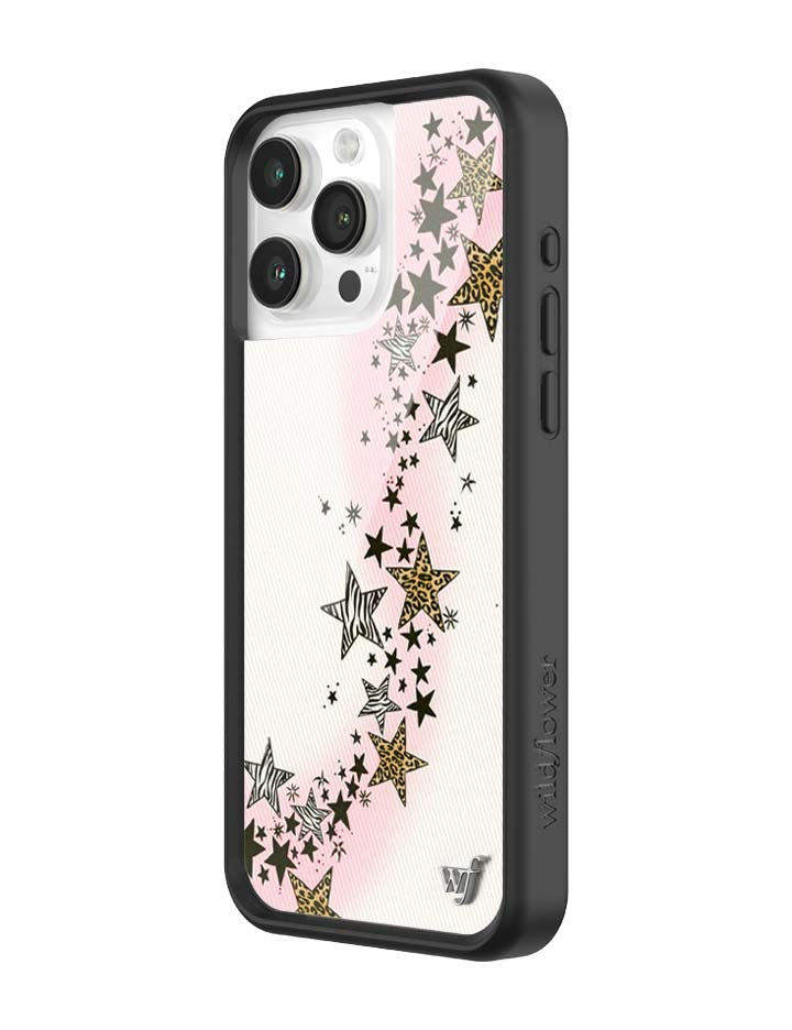 Wildflower iPhone case 15 Pro Max Katie Fang Black Gold Cute