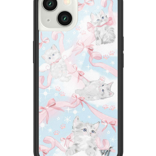 wildflower kitten around iphone 13 case