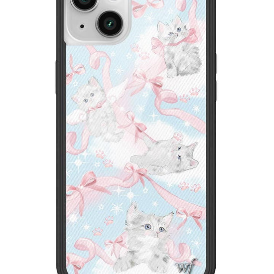 wildflower kitten around iphone 14plus case