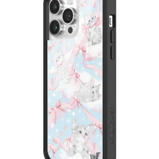 wildflower kitten around iphone 14promax case