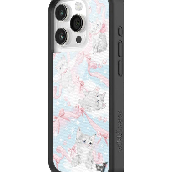 wildflower kitten around iphone 15pro case