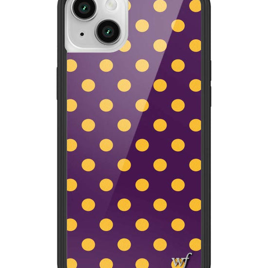 Wildflower iPhone case 13 Polka Dot | Purple and Yellow Cute