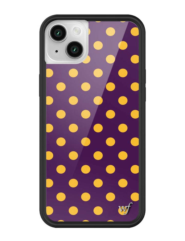 Wildflower iPhone case 13 Polka Dot | Purple and Yellow Cute
