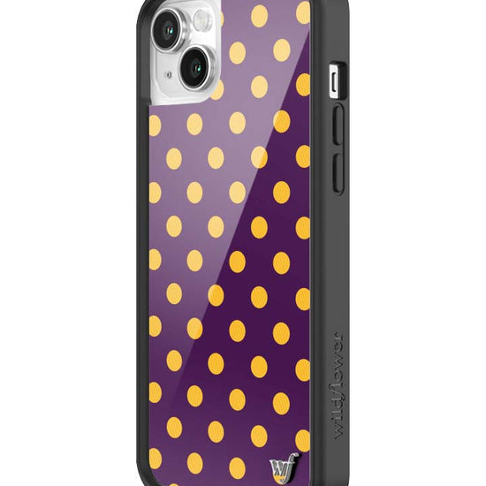 Wildflower iPhone case 13 Polka Dot | Purple and Yellow Cute