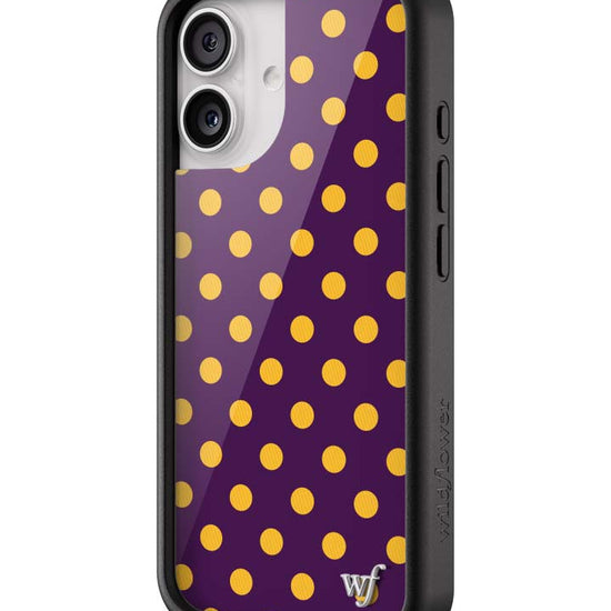 Wildflower iPhone case 17 Polka Dot | Purple and Yellow Cute