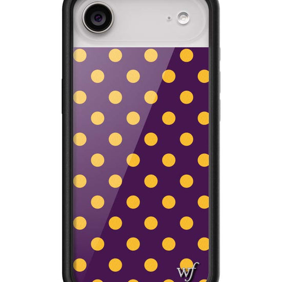 Wildflower iPhone case 17 Air Polka Dot | Purple and Yellow Cute