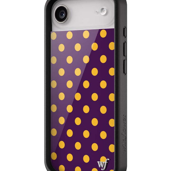 Wildflower iPhone case 17 Air Polka Dot | Purple and Yellow Cute