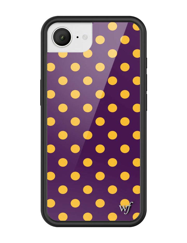 Wildflower iPhone case 17e Polka Dot | Purple and Yellow Cute