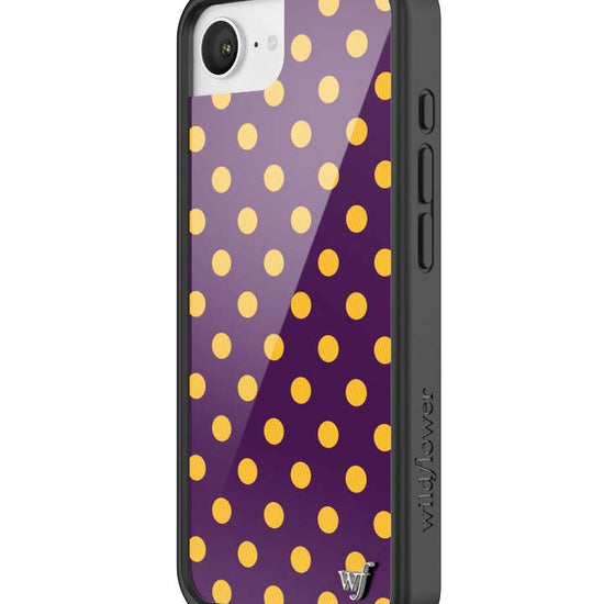 Wildflower iPhone case 17e Polka Dot | Purple and Yellow Cute