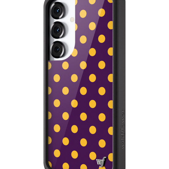 Wildflower Galaxy S25 case Polka Dot Purple and Yellow Cute