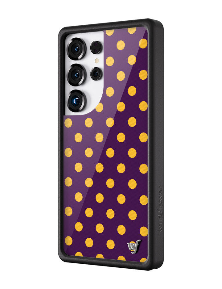 Polka Dot | Purple and Yellow Samsung Galaxy Case - Thumbnail 2