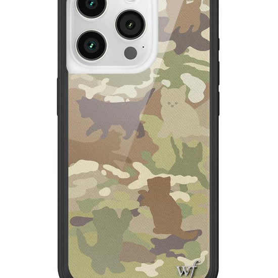 wildflower cat camo iphone 15pro case