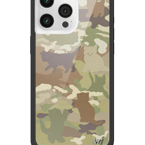 wildflower cat camo iphone 15promax case