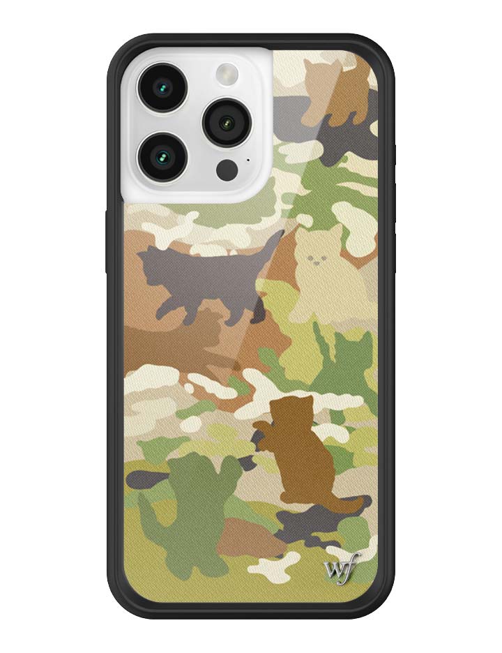 Wildflower Cat Camo iPhone 15 Pro Max Case