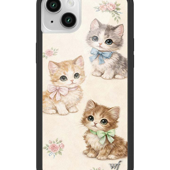 Wildflower iPhone case 13 Vintage Kittens Animals Cute