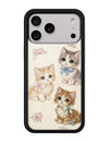Wildflower iPhone case 18 Pro Max Vintage Kittens Animals Cute