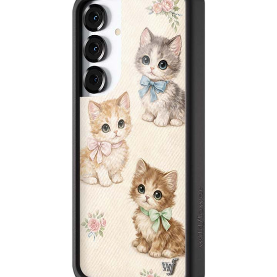 Wildflower Galaxy S25 case Plus Vintage Kittens Animals Cute