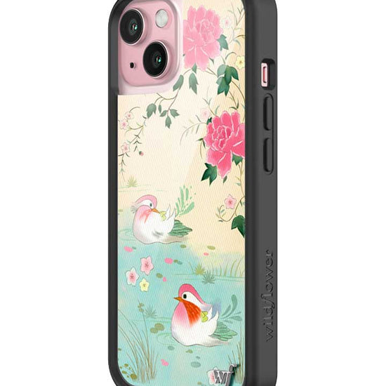 Wildflower iPhone case 15 Lovers Lagoon Pastel Cute