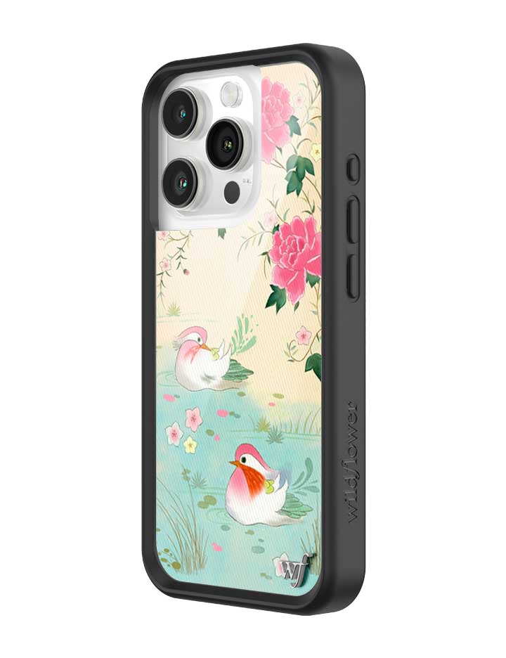 Wildflower iPhone case 15 Pro Lovers Lagoon Pastel Cute
