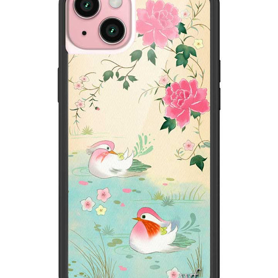 Wildflower iPhone case 15 Plus Lovers Lagoon Pastel Cute