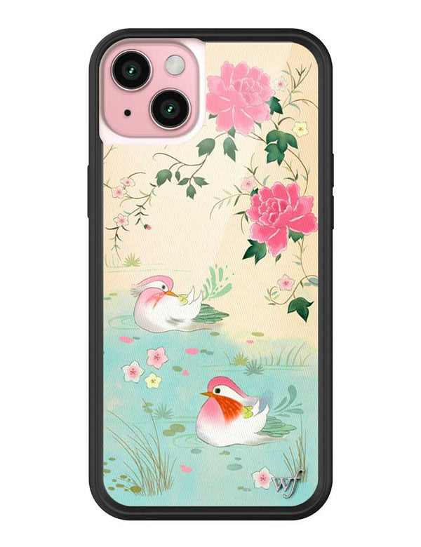 Wildflower iPhone case 15 Plus Lovers Lagoon Pastel Cute