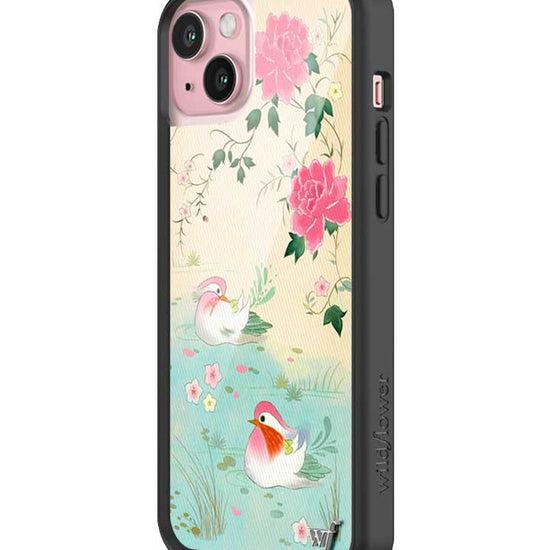 Wildflower iPhone case 15 Plus Lovers Lagoon Pastel Cute