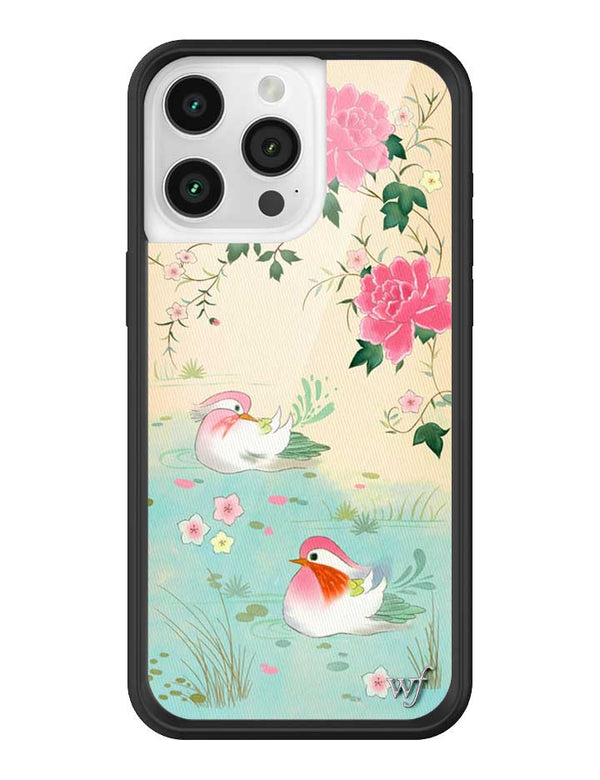 Wildflower iPhone case 15 Pro Max Lovers Lagoon Pastel Cute